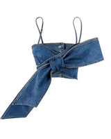 Wide Leg Jeans W/Bows