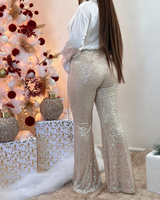 Dazzling Holiday Glitter Pants