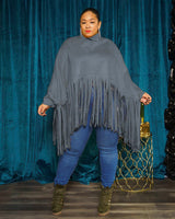 Batwing Sleeve Poncho