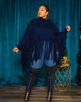 Batwing Sleeve Poncho