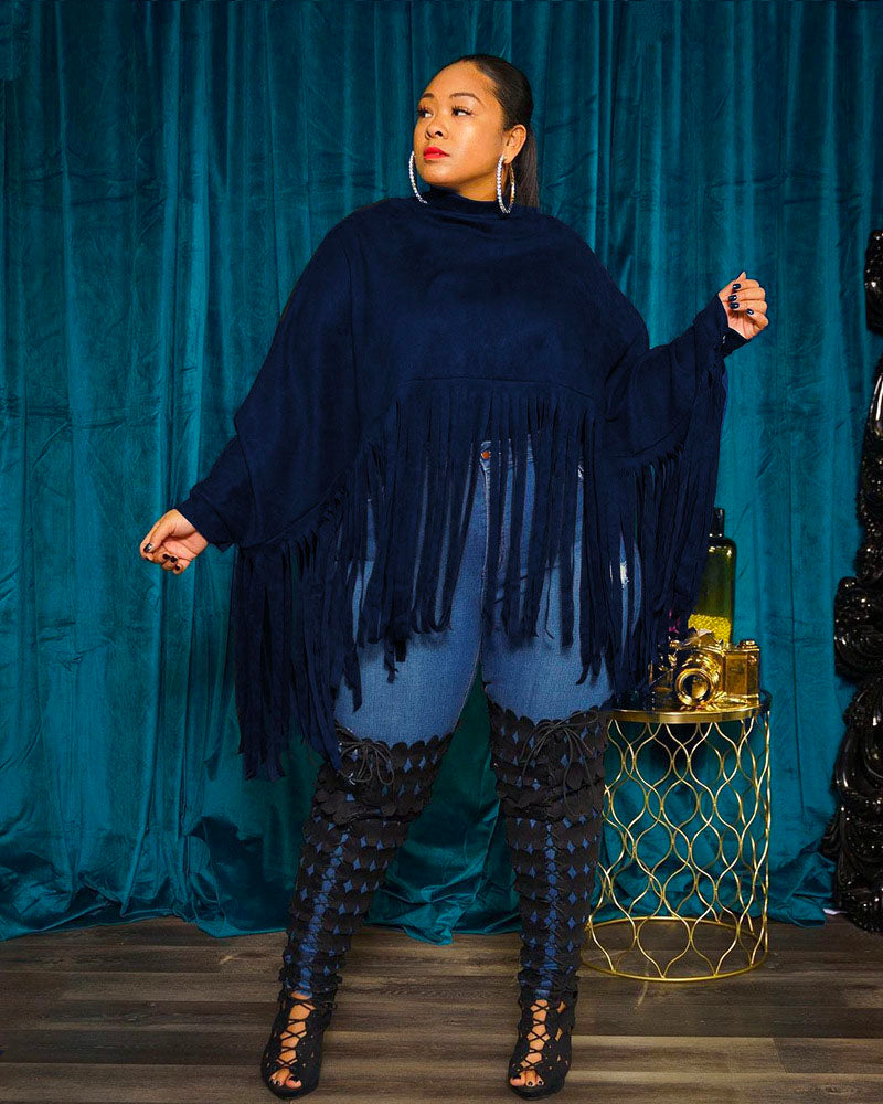 Batwing Sleeve Poncho